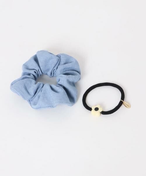 SMELLY / スメリー ヘアゴム・シュシュ | デニムフラワー2セットヘアゴム | 詳細8