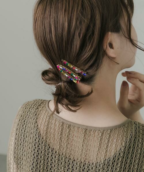 SMELLY / スメリー カチューシャ・カチューム・その他 | カラフルビジュー2セットピン | 詳細3