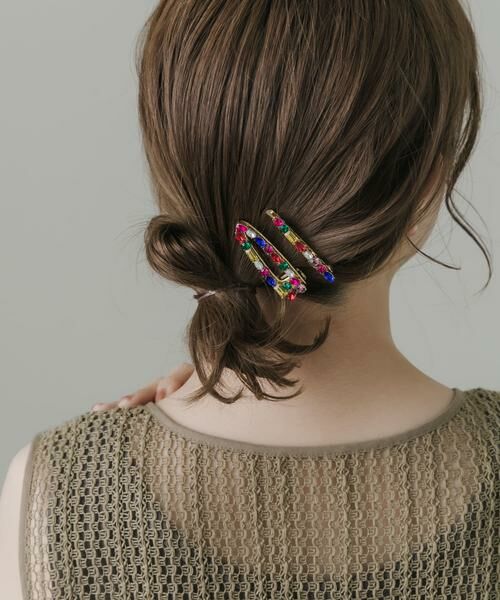 SMELLY / スメリー カチューシャ・カチューム・その他 | カラフルビジュー2セットピン | 詳細4