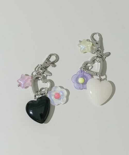 SMELLY / スメリー キーホルダー・ストラップ | ハートフラワーキーチェーン | 詳細4