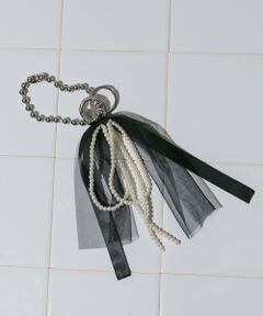 SMELLY / スメリー キーホルダー・ストラップ | チュールリボンパールキーチェーン