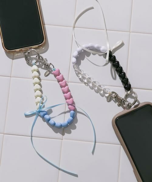 SMELLY / スメリー モバイルケース | カラフルミニハートリボンキーチェーン | 詳細17