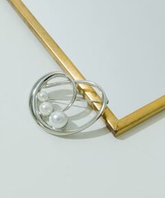 SMELLY / スメリー ブローチ・コサージュ | パールハートモチーフブローチ