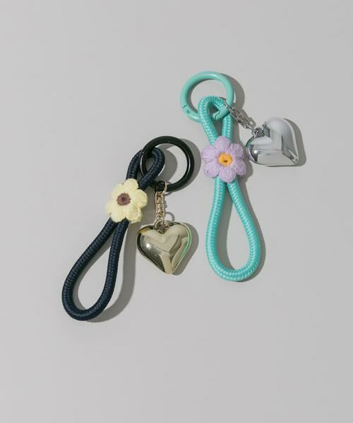 SMELLY / スメリー キーホルダー・ストラップ | ハートモチーフフラワーキーチェーン | 詳細4