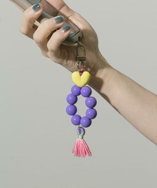 SMELLY / スメリー キーホルダー・ストラップ | カラーボールタッセルキーチェーン | 詳細3