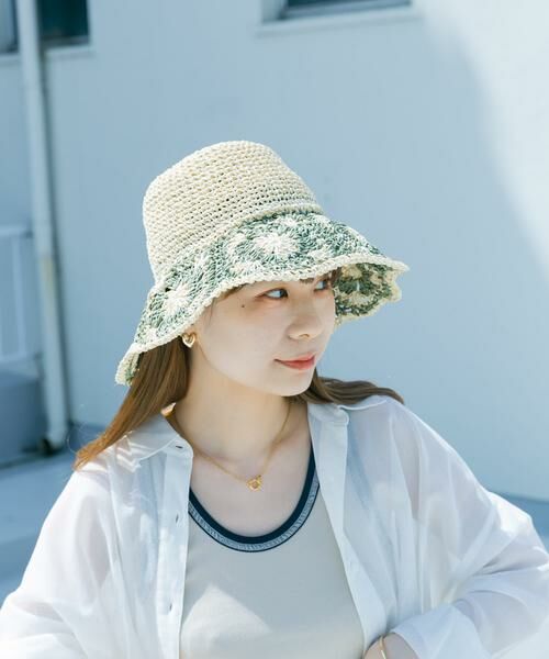 SMELLY / スメリー ハット | クロシェモチーフペーパーハット | 詳細6