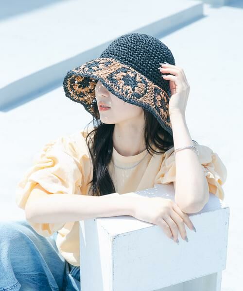 SMELLY / スメリー ハット | クロシェモチーフペーパーハット | 詳細10