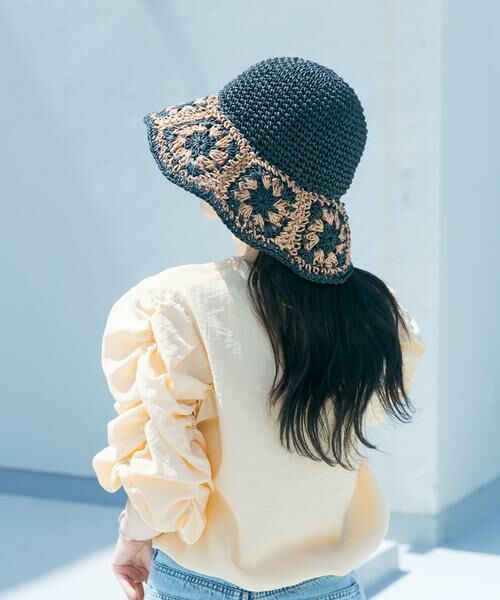 SMELLY / スメリー ハット | クロシェモチーフペーパーハット | 詳細12