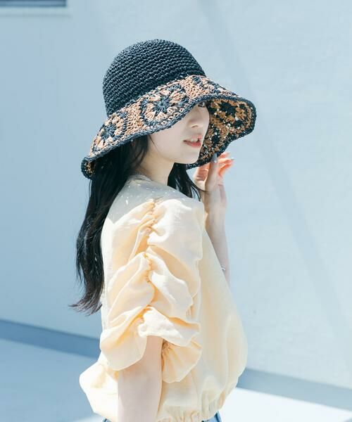 SMELLY / スメリー ハット | クロシェモチーフペーパーハット | 詳細13