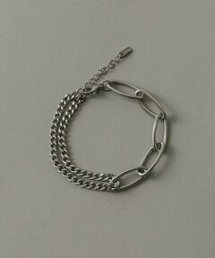 SMELLY / スメリー ブレスレット・バングル | ステンレスオーバルチェーンコンビブレスレット