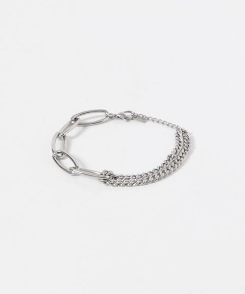SMELLY / スメリー ブレスレット・バングル | ステンレスオーバルチェーンコンビブレスレット | 詳細4