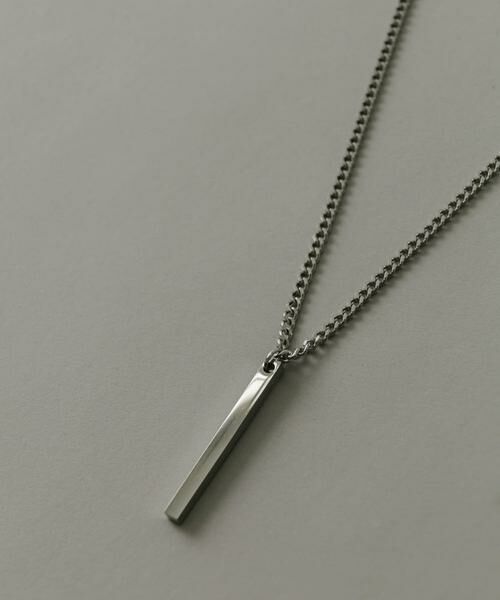 SMELLY / スメリー ネックレス・ペンダント・チョーカー | ステンレススクエアバーチェーンネックレス | 詳細1