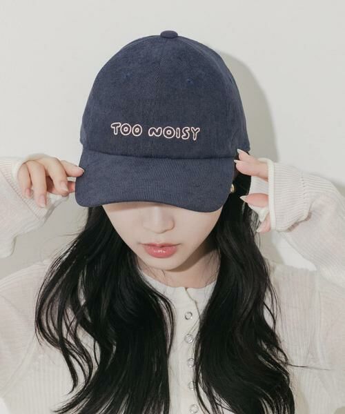 SMELLY/スメリー コーデュロイロゴキャップ ネイビー - SMELLY/スメリー コーデュロイロゴキャップ ネイビー -