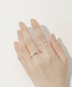 SMELLY / スメリー リング | ビジューチェーン2セットリング