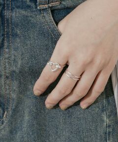 SMELLY / スメリー リング | メタルハート2セットリング