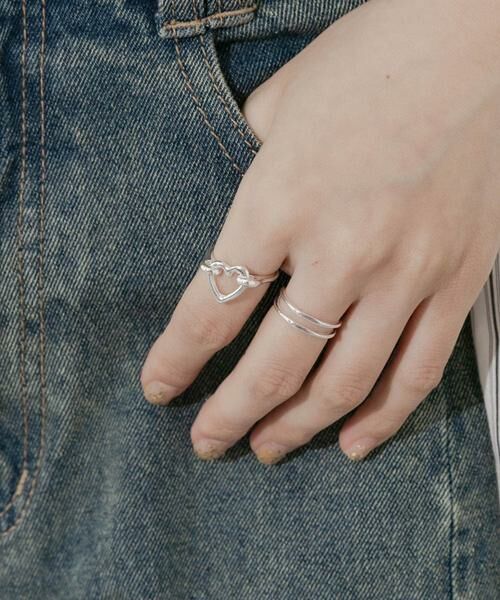 SMELLY / スメリー リング | メタルハート2セットリング（シルバー）