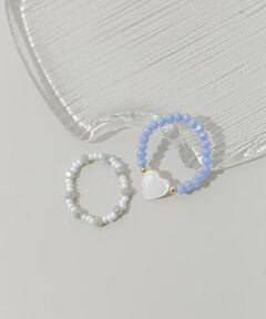 SMELLY / スメリー リング | カラービーズ2セットリング