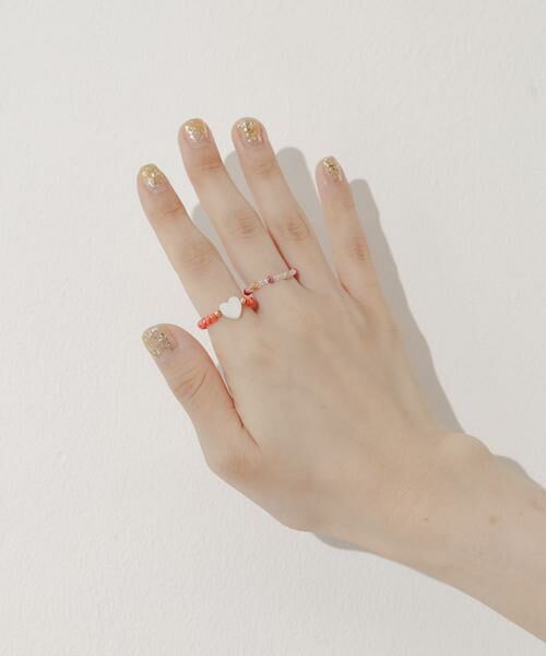 SMELLY / スメリー リング | カラービーズ2セットリング | 詳細1