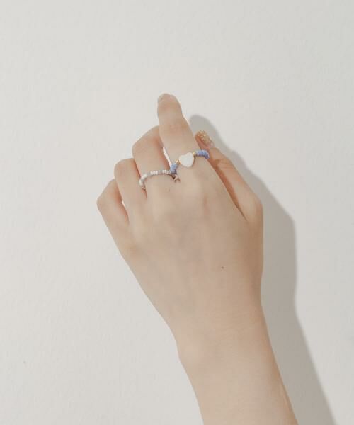 SMELLY / スメリー リング | カラービーズ2セットリング | 詳細5