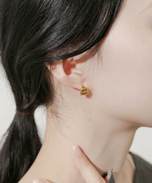 SMELLY / スメリー ピアス・イヤリング | ステンレスミニワイドフープピアス | 詳細4