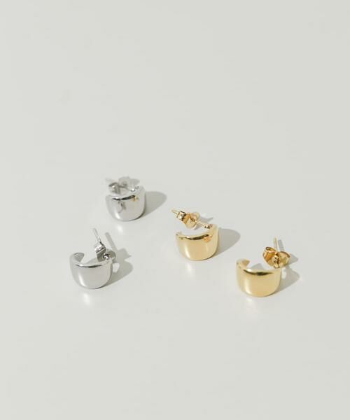 SMELLY / スメリー ピアス・イヤリング | ステンレスミニワイドフープピアス | 詳細6