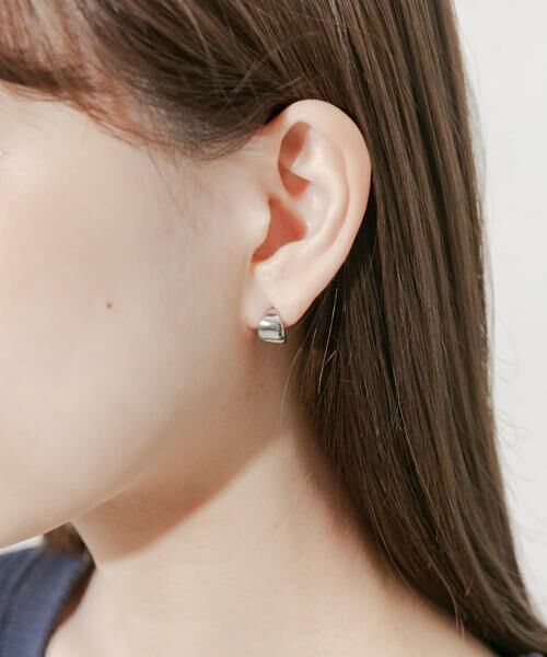 SMELLY / スメリー ピアス・イヤリング | ステンレスミニワイドフープピアス | 詳細8