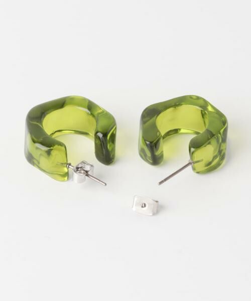 SMELLY / スメリー ピアス・イヤリング | クリアワイドフープピアス | 詳細6