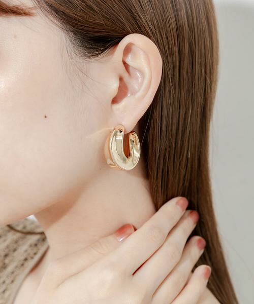 SMELLY / スメリー ピアス・イヤリング | ソリッドフープピアス | 詳細3