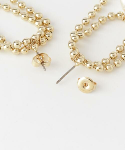 SMELLY / スメリー ピアス・イヤリング | ボールチェーンパールポイントピアス | 詳細4
