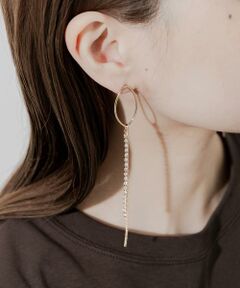 SMELLY / スメリー ピアス・イヤリング | ビジューロングチェーンピアス