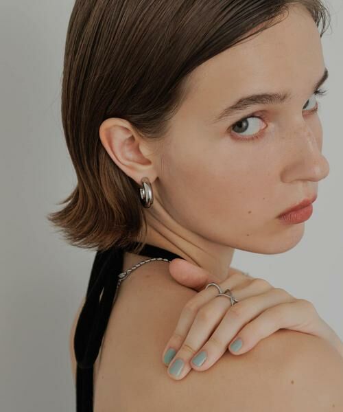 SMELLY / スメリー ピアス・イヤリング | ステンレスワイドフープピアス | 詳細1