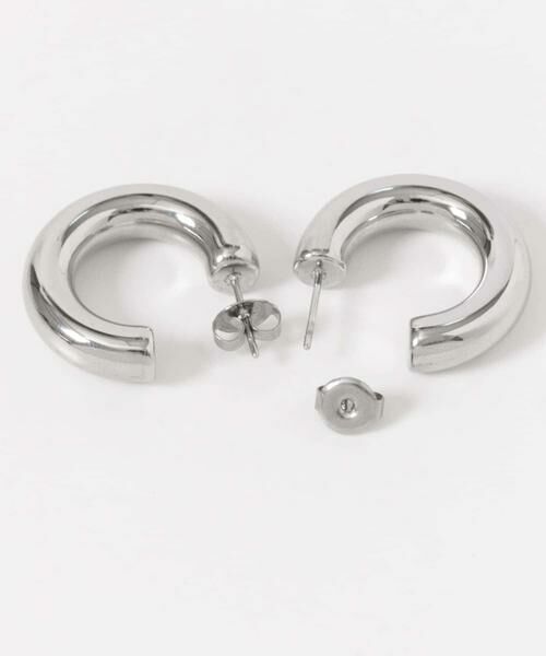 SMELLY / スメリー ピアス・イヤリング | ステンレスワイドフープピアス | 詳細7