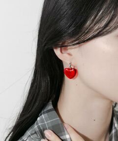 SMELLY / スメリー ピアス・イヤリング | クリアハートピアス