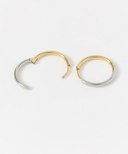 SMELLY / スメリー ピアス・イヤリング | ステンレスコンビメッキフープピアス | 詳細4