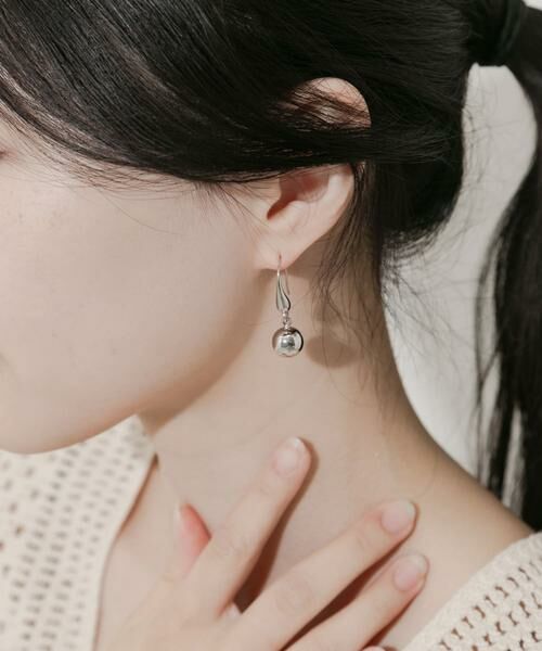 SMELLY / スメリー ピアス・イヤリング | メタルボールドロップフックピアス | 詳細2