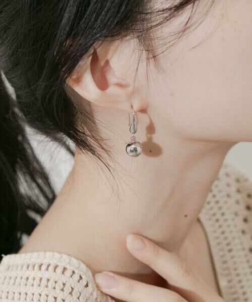 SMELLY / スメリー ピアス・イヤリング | メタルボールドロップフックピアス | 詳細4