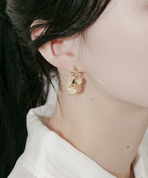 SMELLY / スメリー ピアス・イヤリング | サークルプレートボリュームピアス | 詳細3