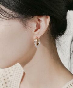 SMELLY / スメリー ピアス・イヤリング | パールラインメタルフープピアス