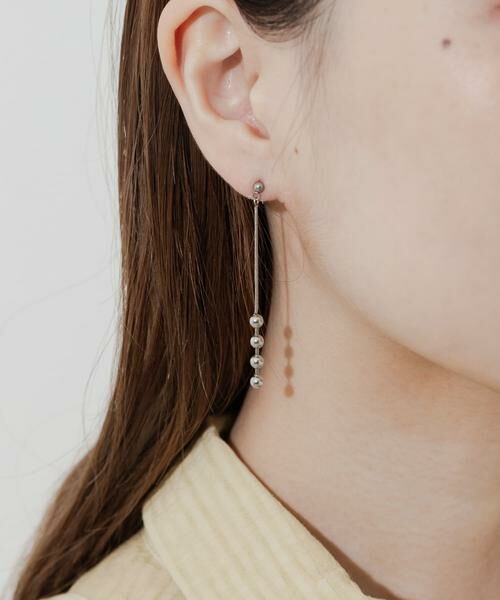 SMELLY / スメリー ピアス・イヤリング | ステンレスメタルボールチェーンピアス | 詳細1