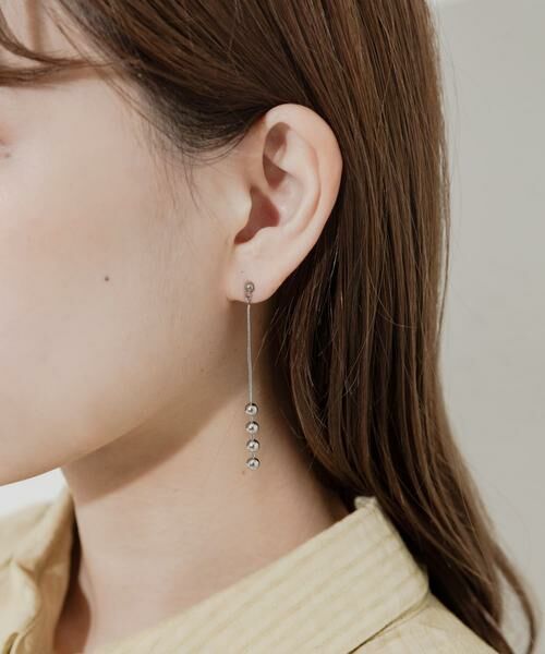 SMELLY / スメリー ピアス・イヤリング | ステンレスメタルボールチェーンピアス | 詳細2