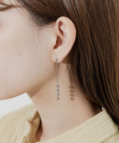 SMELLY / スメリー ピアス・イヤリング | ステンレスメタルボールチェーンピアス | 詳細3