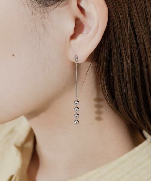 SMELLY / スメリー ピアス・イヤリング | ステンレスメタルボールチェーンピアス | 詳細4