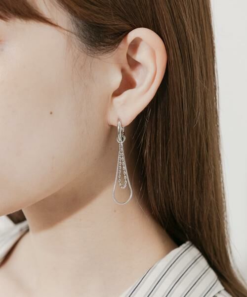 SMELLY / スメリー ピアス・イヤリング | メタルチェーン2WAYフープピアス | 詳細2