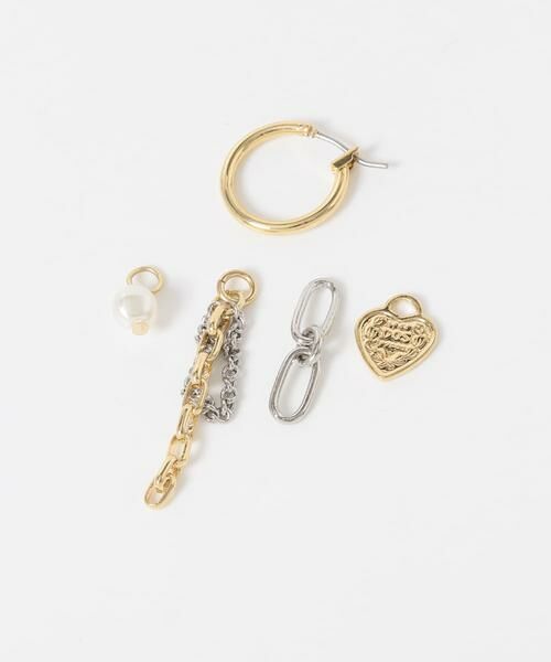 SMELLY / スメリー ピアス・イヤリング | ハートコインチャームマルチWAYフープピアス | 詳細10