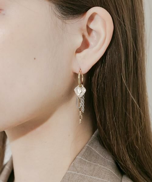 SMELLY / スメリー ピアス・イヤリング | ハートコインチャームマルチWAYフープピアス | 詳細7