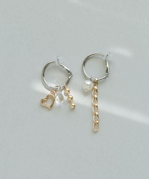 SMELLY / スメリー ピアス・イヤリング | モチーフミックスフープイヤリング | 詳細1