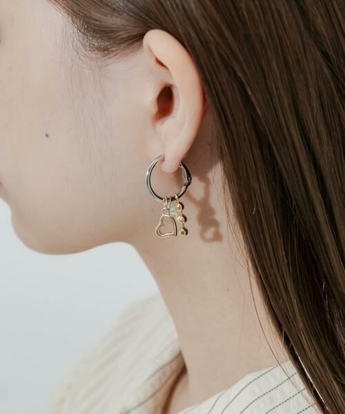 SMELLY / スメリー ピアス・イヤリング | モチーフミックスフープイヤリング | 詳細3