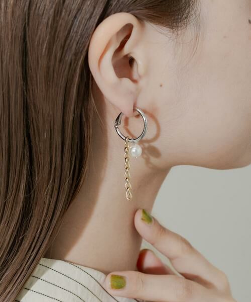 SMELLY / スメリー ピアス・イヤリング | モチーフミックスフープイヤリング | 詳細5