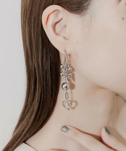 SMELLY / スメリー ピアス・イヤリング | ハートモチーフマルチWAYフープイヤリング | 詳細2