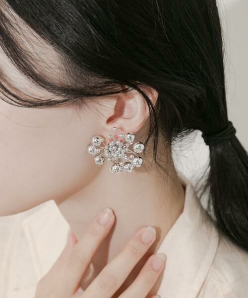 SMELLY / スメリー ピアス・イヤリング | ラディアルメタルボールイヤリング | 詳細1